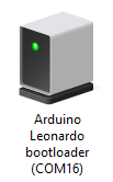 Arduino COM device, as it appears in Devices and Printers